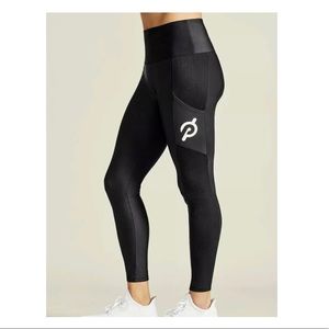 Peloton Ribbed Pocket Legging Black Medium Pants